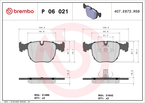 Brembo bremsbelagsatz - brembo,
