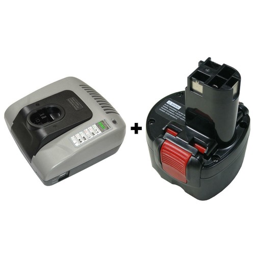 Set ladegerät akku 9 6v - ladegerät+, 9,6v