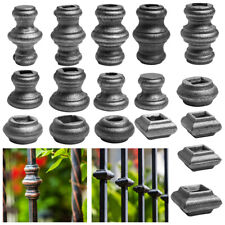 shivler Schmiedeelement Quadratbohrung oder Rundbohrung für Zaunstäbe Stahl