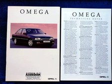 Opel Omega A Prospekt 8.1992