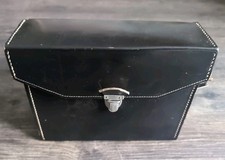 ALTE  FOTOTASCHE KAMERATASCHE LEDER SCHWARZ