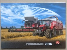 MASSEY FERGUSON MF Mähdrescher Presse Traktoren Programm Prospekt 2016 Schlepper