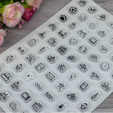 70 Mini-Stempel Silikon klein