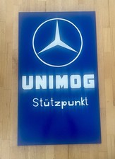Unimog Stützpunkt Blechschild 60x100 cm