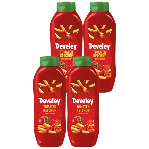 Develey tomaten ketchup - tomaten, 4er