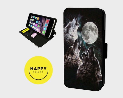 Wolf moon cycle power faux - wolf,