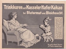 Kasseler Hafer-Kakao 1910 2 x Reklame Kassel / Bettenhausen Druck 1910