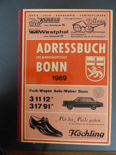 Bonn adreßbuch - bonn, „adreßbuch