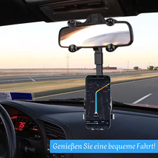 Handy Halterung Auto Rückspiegel Halter 360° drehbar ausziehbar Universal Auto