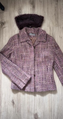 Bouclé blazer mit - bouclé, merino