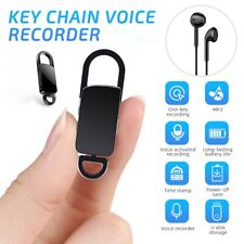 32GB Mini Spionage Aufnahme Audio Recorder Stimme Abhörgerät Schlüsselanhänger