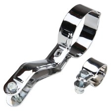 NSU Quickly Auspuff Haltesatz Schelle Halter Verbindungsschelle Chrom 50 N S F