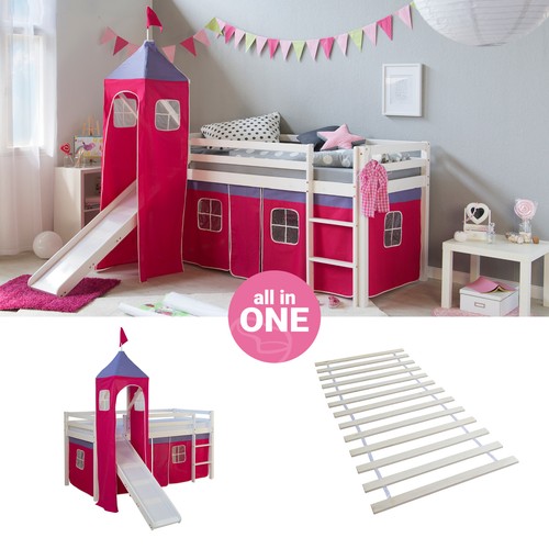 Hochbett 90x200 kinderbett mit - 90x200,