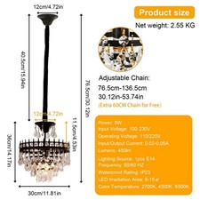 30/60CM Moderner Kristall