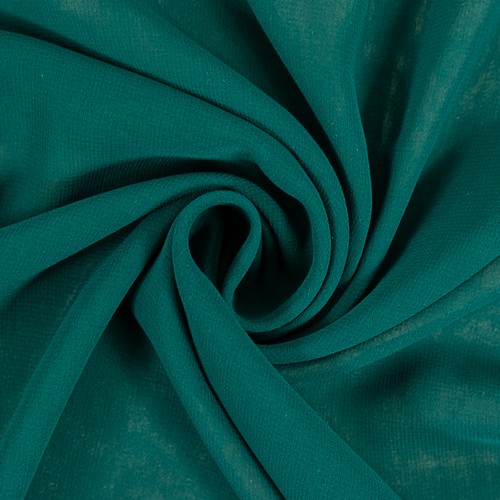 Chiffon uni petrol damenstoff - chiffon,