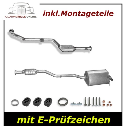 Auspuffanlage mit kat mercedes - auspuffanlage,