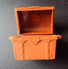 vintage PLAYMOBIL SCHATZKISTE PIRATEN RITTER TRUHE mit Wappen super schön