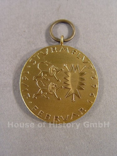 63642 medaille sturmflut - medaille,