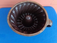 Kuchenform  Topfkuchen  Gugelhupf Tonbackform ca. 20er Jahre