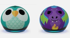 Amazon Echo Dot Kids Edition 5. Gen Smart Lautsprecher - Eulen Drachen Design
