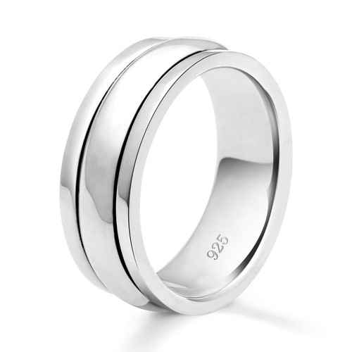 Ring drehbar 925er silber - ring, 8
