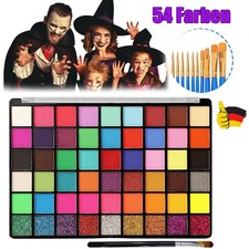 Kinderschminke Set 54 Farben Kinderschminken Set, Schminke Kinder mit 11 Pinsel