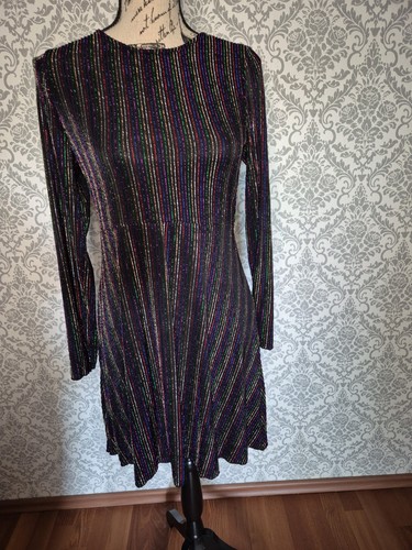 Zara kleid schwarz bunte - zara,