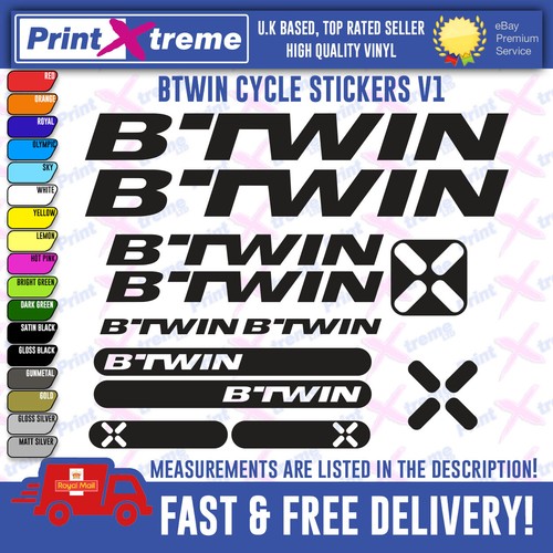 Btwin bikes aufkleber decals - bikes,
