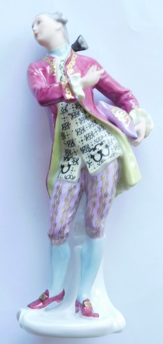 Porzellanfigur kavalier mann - kavalier,