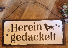 Dekoschild mit Schriftzug -