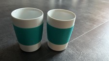 2 Kahla Touch Kaffeebecher Kaffee Tasse Becher Türkis