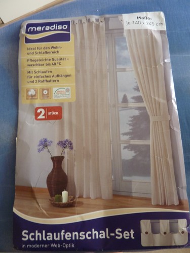 Gardinen schlaufenschal set - gardinen,, schlaufenschal-set