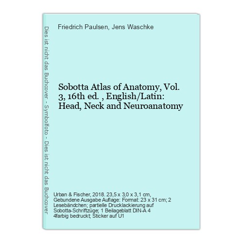 Sobotta atlas anatomy vol - atlas,
