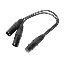 XLR Y Kabel Buchse auf 2