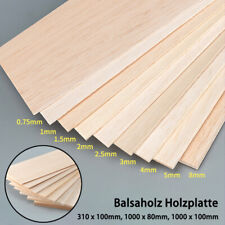 Balsaholz Holzplatte Dicke 0,75mm Bis 10mm Blätter Modell Bastel DIY 310x100mm