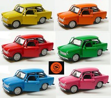 kompl. Set: 6x Modellauto 11cm WELLY Sonderfarben Jubiläum 50 Jahre Trabant 601