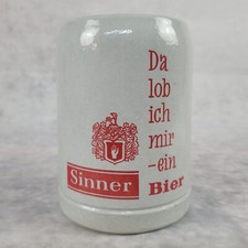 alter Bierkrug Sinner Bier