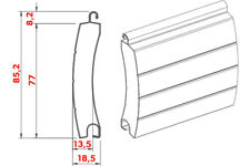 Rolltorpanzer 77 mm  Aluminium Lamelle Rolltor Garagenrolltor ab 195,00 € / m²