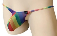 Herren micro Badetanga, Posing
