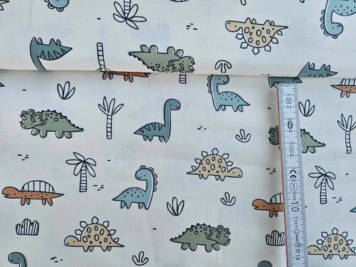 Baumwolljersey dinosaurier - baumwolljersey,
