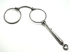 Art Deco Design Lorgnette Lorgnon Stielbrille Lesehilfe 835 Silber Brille