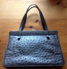 Antike Handtasche Leder braun