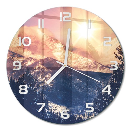 Runde glas wanduhr aus - glas-wanduhr,