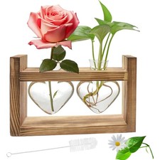 Vasen Herzform Glas Vintage