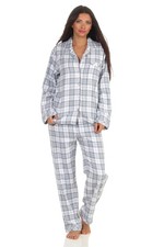 Damen langarm Flanell Pyjama