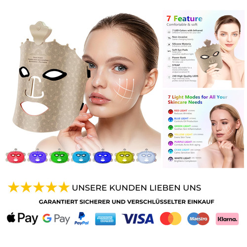 Led gesichtsmaske mit - gesichtsmaske,