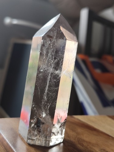Phantom rauchquarz obelisk - phantom,