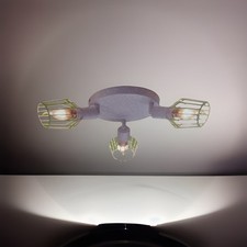 Lichtmaler Deckenstrahler 3 Flammig Rund Deckenspot - Deckenleuchte Weiß E14