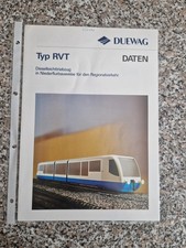 Prospekt Heft Düwag Deuwag  Regio sprinter  Typ RVT Eisenbahn  2