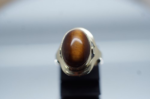 Ring mit tigerauge cabochon - ring,
